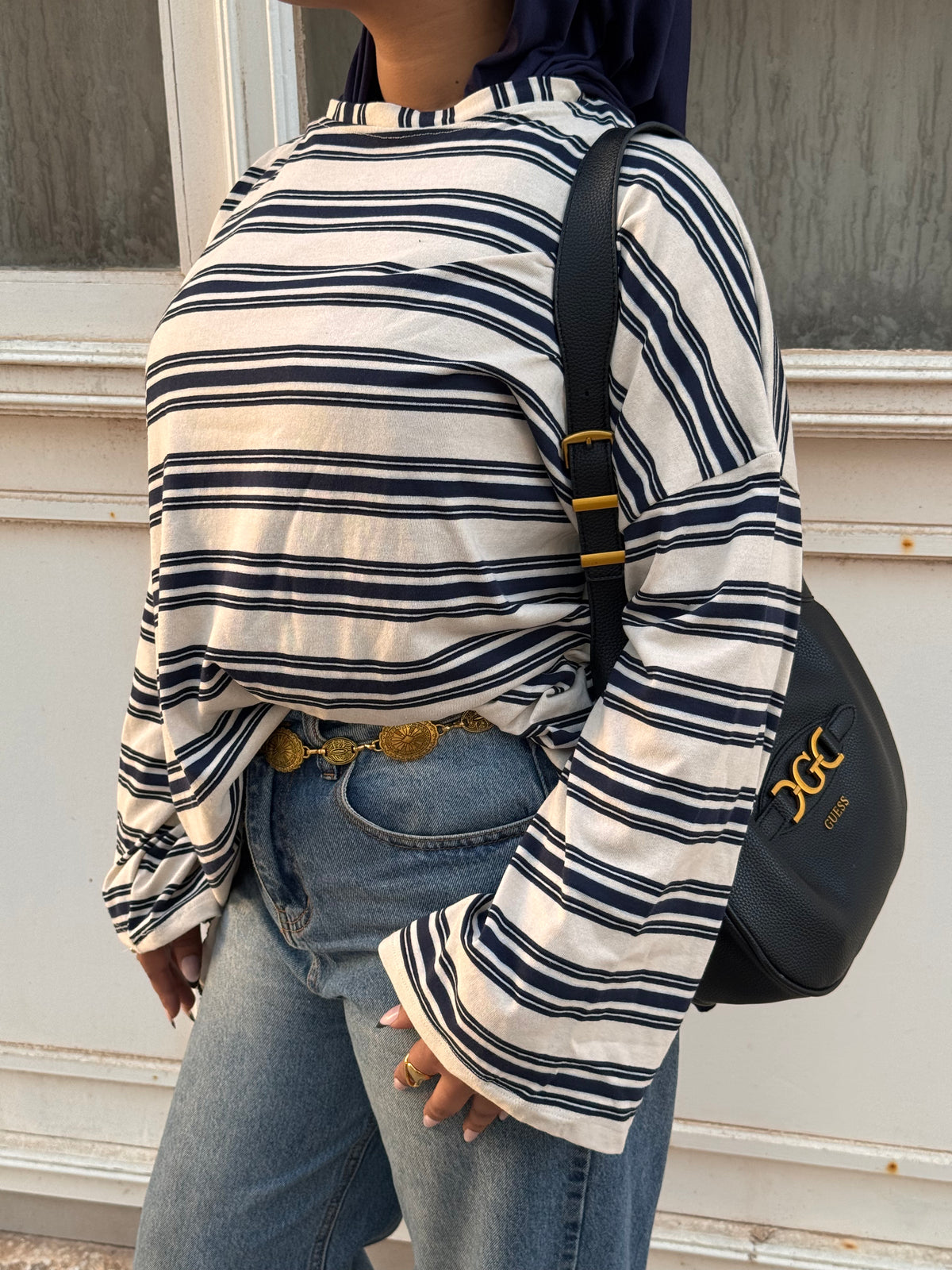Top Classic Navy Stripe