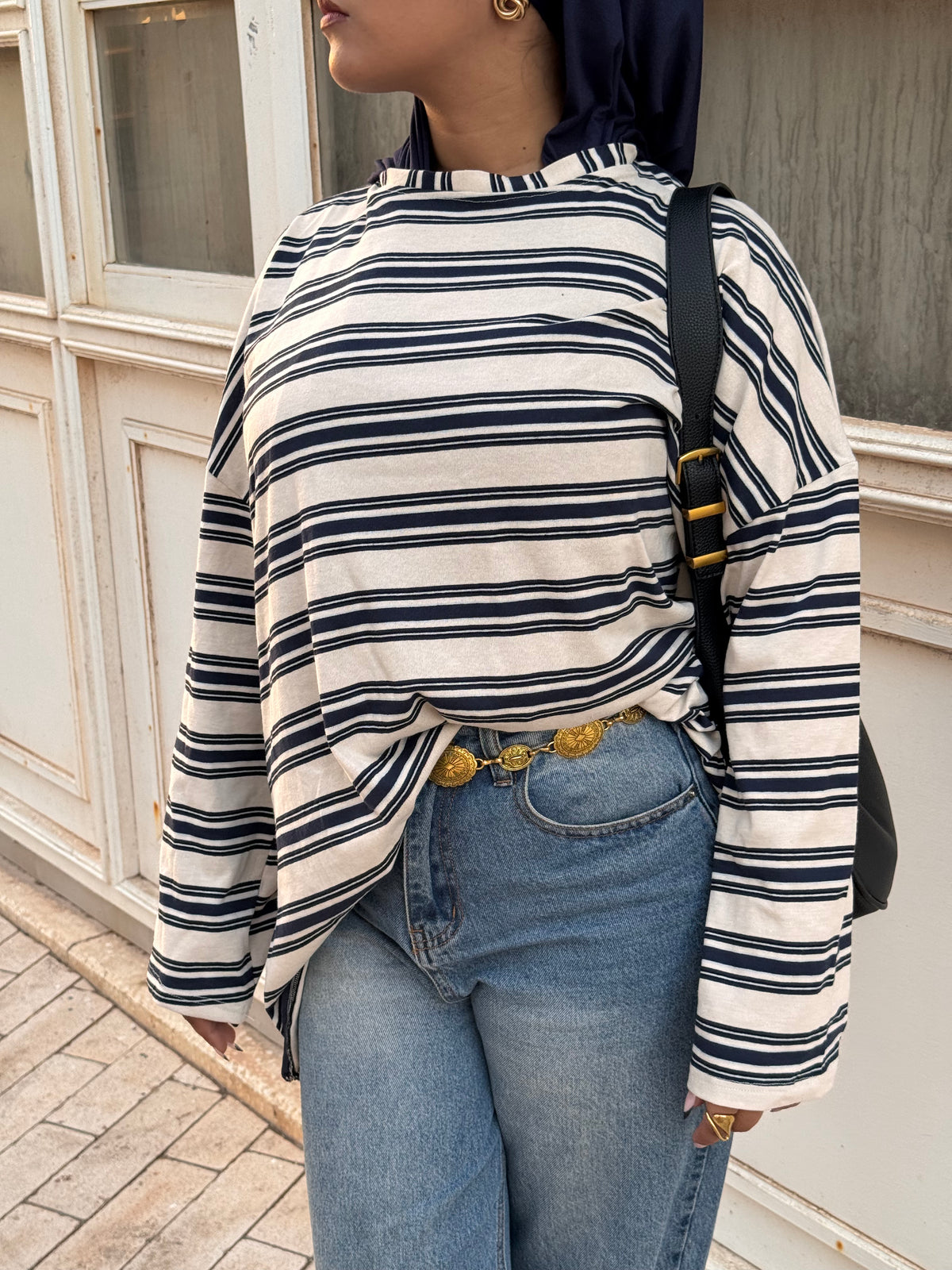 Top Classic Navy Stripe