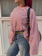 Top Soft Pink Stripe